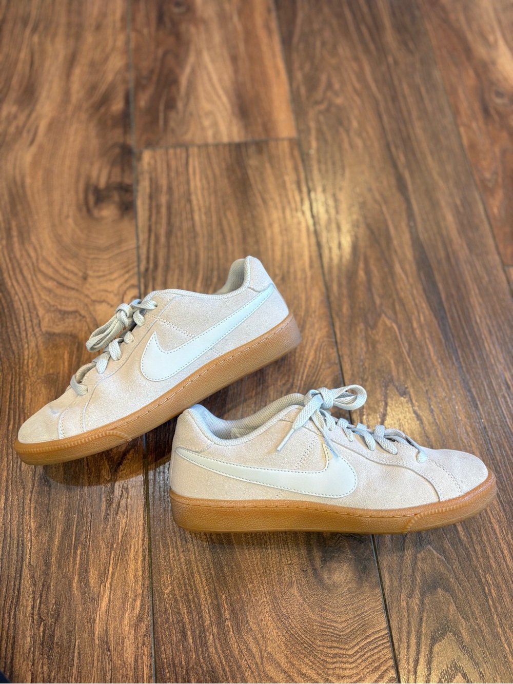 Nike Court Royale grayish blue suede trainers.